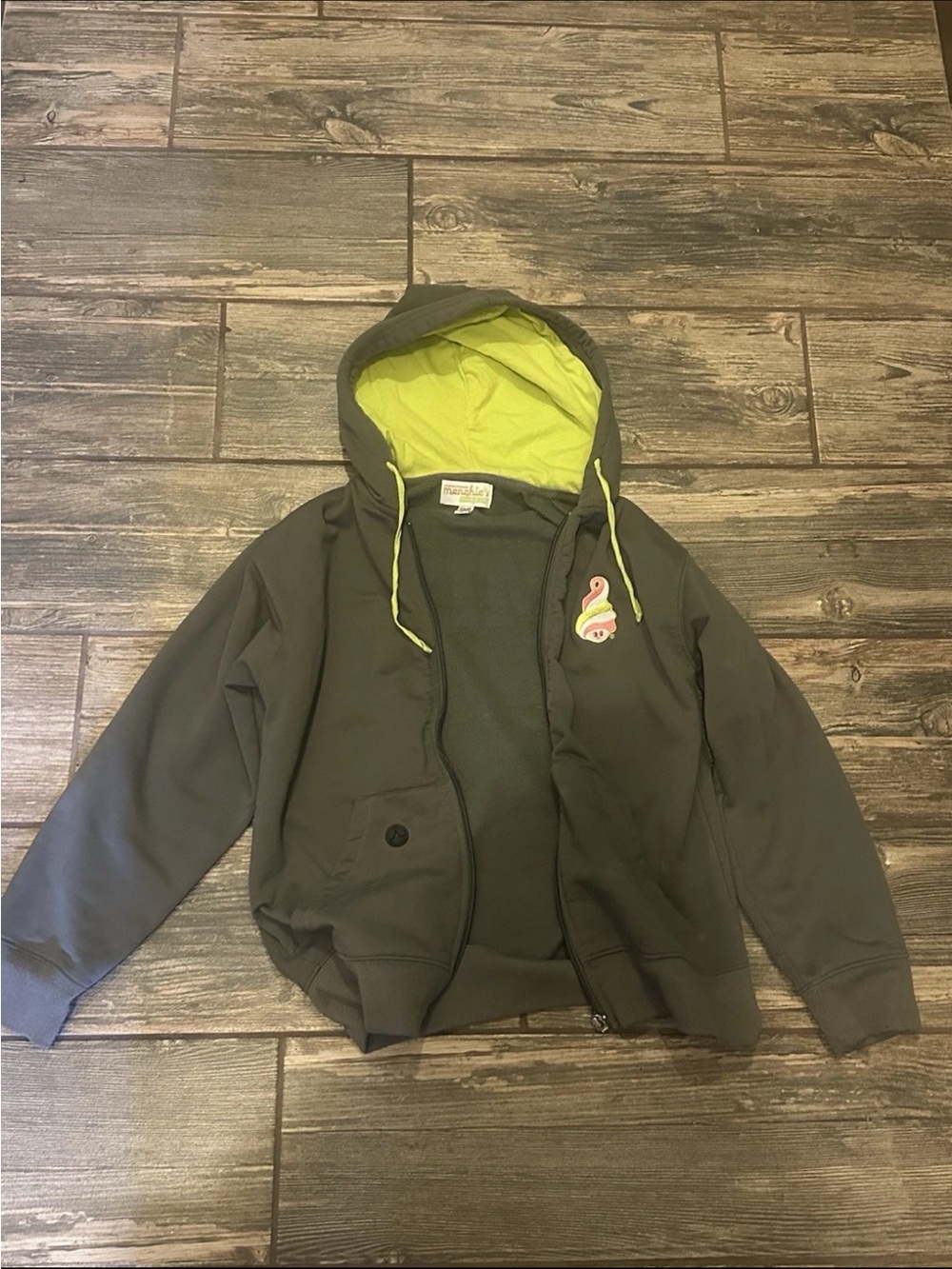 menchies mix zip up hoodie